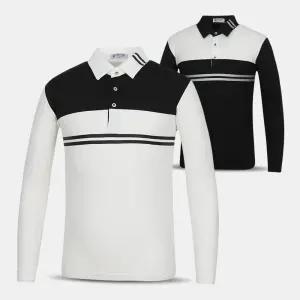 남자 스판 기모 골프 카라 티셔츠 NSW02 가을 겨울