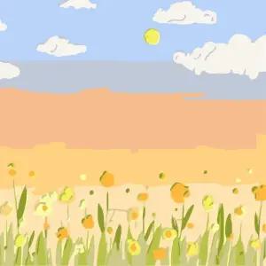 피포페인팅 HP10121 꽃밭 그림그리기세트 미니 20x20