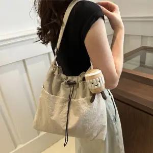 나일론 쓰러담아 숄더백 크로스백 에코백 경량 가방 바스락 노트북 직장인 캐주얼