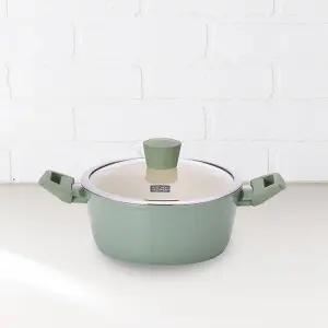 키친플라워 그린애플 인덕션 양수냄비 22cm