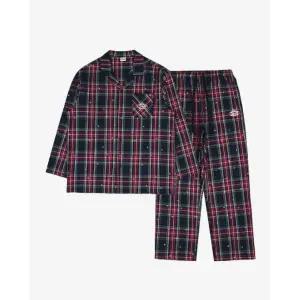 [롯데백화점]휠라언더웨어 아웃핏 홀리데이 체크 프린트  남성 파자마 세트 PJH1402MDID