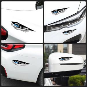 4pcs 자동차 범퍼 스크래치 스티커 볼보 S60 도어 장식 빠른 배달