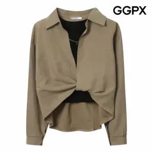 [GGPX] 목걸이 레이어드 민소매 티 세트 셔츠 (GP9SH040B)