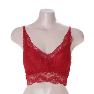 갤러리아 레드 볼륨 런닝형노와이어 레이스 브라렛 TEWBR813 RD