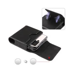 레더 갤럭시 z플립 전용 1 2 3 4 5 6 7호환 휴대폰 케이스 카드수납 벨트 옆구리 착용 LD-ZPC-2