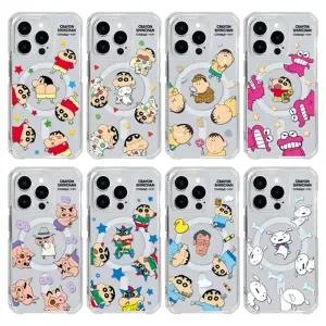 짱구 라이트 맥세이프 젤하드 케이스 아이폰17 에어 프로 맥스 16 E 15 14 13 12 갤럭시S25 울트라 S24 S23