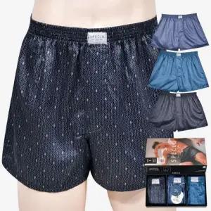 고급80수 남자 면트렁크 면100사각팬티 3매입