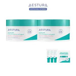 [본사직영]에스트라 에이시카 365 쿨링팩패드pH4.5 110ml 2개 + 세럼7ml 3개 + 패드 2매입