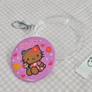 원형 투명 핀뱃지 보관 케이스 DIY 키링만들기 가방키링 아크릴 포카키링 세트 키링만들기 DIY