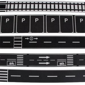 미니어처 하우스 가구 꾸미기 도로 커브 스티커 장면 주차 장식 트랙 인테리어 교통 철도 테이프 M 모델 인형의집