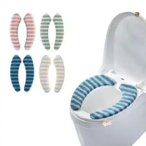 극세사 쿠션 변기 커버 시트 탈부착 덮개 겨울 보온 온열 욕실 교체 극세시 용품 따뜻한