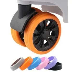 실리콘 캐리어바퀴 커버 8P 보호대 보관 덮개 여행가방 휠커버