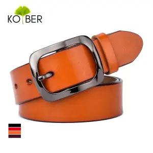 여자가죽벨트 3cm 3 여성용 가죽 벨트 천연 소 바지 여성 금속 버클 청바지 캐주얼