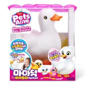 주루 펫 얼라이브 마마 덕  아기 오리