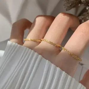 여성 가드링 링반지 심플 레이어드 반지 실반지 우정 데일리반지 레이어드반지 비즈반지