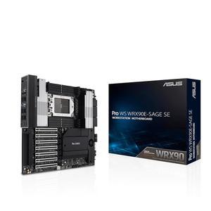 ASUS Pro WS WRX90E-SAGE SE EEB 워크스테이션 마더보드, AMD Ryzen Threadripper 7000 WX 시리즈, ECC R-DIMM DDR5, 32 Power-Stage, 7xPCIe 5.0x16, PCIe 5.0 M.2, 10Gb 및 2.5Gb LAN, 멀티 GPU 지원