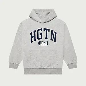 [셀러허브 1]행텐틴즈 동백01 프렌치 테리 빅 로고 그래픽 후드티셔츠_그레이  14540-031-854-11-055