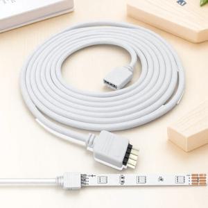 4Pin RGB LED 커넥터 연장 케이블 5050 3528 스트립 조명 전원 공급 장치 코드용 와이어