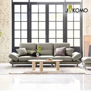 토파즈 3.5인 기능성 피아나 이태리 통가죽 천연면피 소가죽 소파 + 스툴