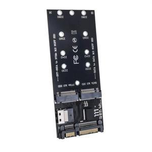 SuperDeals M2 SSD 어댑터 M.2 SATA Ngff SSD-SATA + M2 NVME SSD-SFF-8654 변환기 SATA-M2 확장 카드