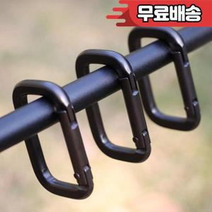 사각 링 카라비너 버클 용수철 스냅 후크 키체인 배낭 펜던트 미니  도구 5 개 10