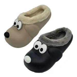 강아지 슬리퍼 발편한 방한화 여성 털 슬리퍼 겨울 방한 신발
