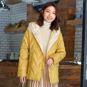 (무료배송) 오리털 니트 후드 여성 경량패딩 가을 겨울 점퍼 자켓