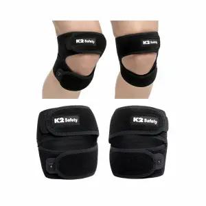 K2 세이프티 X자형 무릎 보호대 자형 보호 팔꿈치 스포츠 운동 다리 조절 허벅지 압박