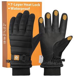 RIGWARL 스노우 스포츠용 여성용 겨울 장갑, 추운 날씨용 스키 장갑 방수, 미끄럼 방지 손바닥 터치스크린 3M 얇은