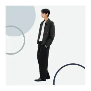 [국내매장정품] 에잇세컨즈 8SECONDS 페이크 레더 아웃포켓 블루종 애쉬 455X3ZLYC4 130041