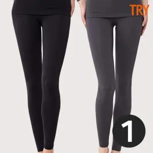 트라이 히트업 여성 발열내복바지 모달내의 9부 하의 겨울 기능성 국산