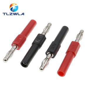 2PCS 금박 30V 4MM 바나나 플러그 2MM 암 소켓 구멍 수 헤드 커넥터 어댑터