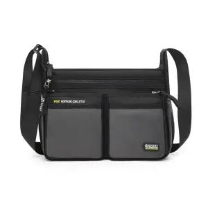 남성 크로스백 수납많은 대용량 직장인 남자 가방 나일론 방수 원단 가벼운 메신저백