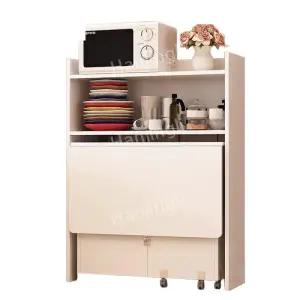 접이식 수납형 테이블 홈바 주방 원룸 확장형 식탁 아일랜드 좁은 선반 홈카페 카페 슬림