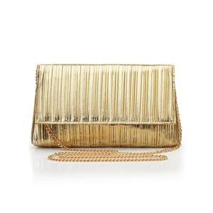 여성용 바비욘드 클러치 지갑 - 이브닝 백 골드 플리츠 플랩 클러치, 공식 파티 칵테일 프롬 웨딩 핸드백용