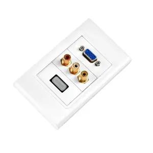 HDMI 월 플레이트 VGA RGB RCAx3 WALL PLATE 벽