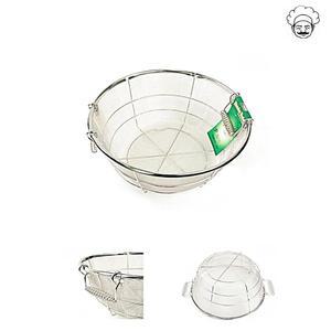 스마일앤홈 스텐 원형후레임망 2단소쿠리 스텐채망바구니 38cm 원형 후레임망 소쿠리 스텐바구니 채망