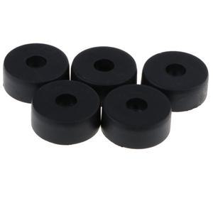 원형 고무 발 가구 바닥 패드, 다리 보호대, 블랙, 37x15mm, 5 개