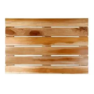 욕실용 원목 발판 약65x43cm 고급 사각 장식용 인테리어 화장실 나무 우드