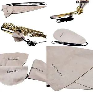 섹소폰 닦는천 스웨이드 관악기 클라리넷 플루트 침수건 청소 용품 3set