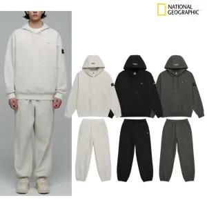 국내정품 내셔널지오그래픽 기모 우븐 트레이닝 셋업 남여공용 후드티 조거 팬츠 상하의 세트 단품