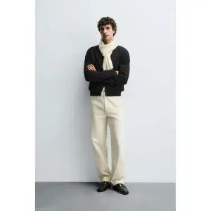 [정품] 자라 남자팬츠 데일리 바지 겨울 봄 슬랙스 청바지 ZARA 트윌 스트럭처 벨트 팬츠 - 크림