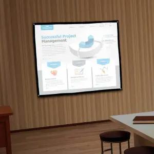 빔프로젝터스크린 영화감상 캠핑 야외휴대용 차박 행사렌탈 스크린천 설치 가정용