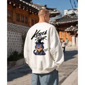 OHP xHARMONIA 조선호랑이 오버핏 헤비 맨투맨6 340244Moony