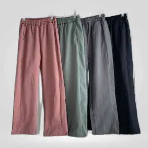 바스락 와이드 팬츠 허리밴딩 남자 기모 바지 겨울추리닝 남자와이드팬츠 바스락바지