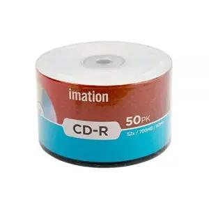 이메이션 Imation 50팩 CD-R 52X 700MB/80Min 브랜드 로고 빈 미디어 기록 가능한 데이터 디스크