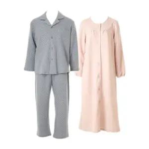 [갤러리아] 커플)포근한 부드러움! 면자카드 삼중직누빔 파자마 택1(WPA5486M/WGN5486W)