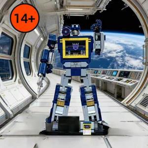 MOC 10358 로봇 사운드 웨이브 빌딩 블록 조립 벽돌 모델 홈 인테리어 장난감 소년 어린이 크리스마스 생일