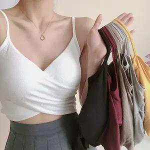 하트 스레드면 패드 내장 꼬임 골지 나시 이너 속옷