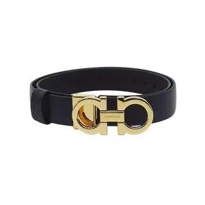 페라가모 리버시블 어드저스터블 간치니 여성 벨트 블랙 네이비 23A565 673955